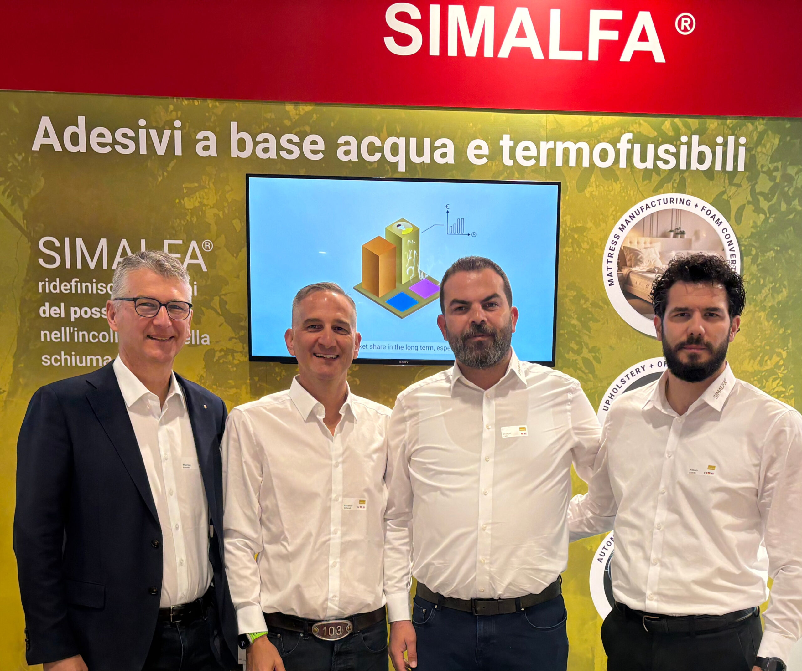 SIMALFA® 475-SGT 荣获 2026 年 interzum forum italy 奖项 4 SIMALFA® 团队亮相 2026 年 interzum forum italy 展会